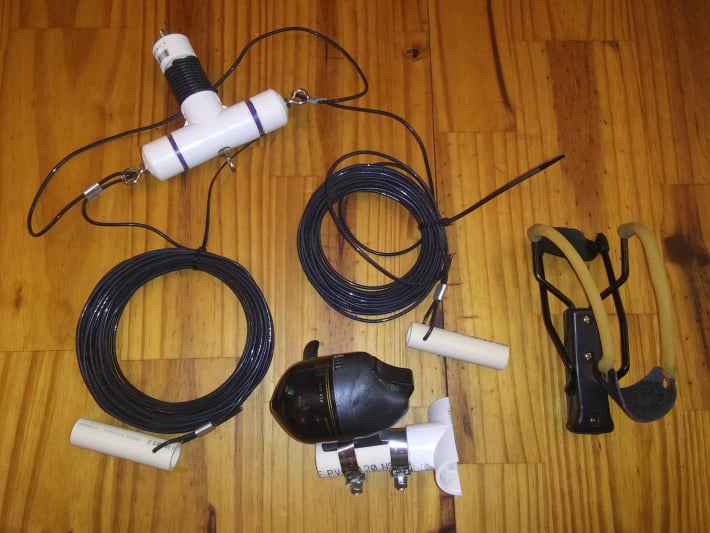 40 meter slingshot dipole antenna