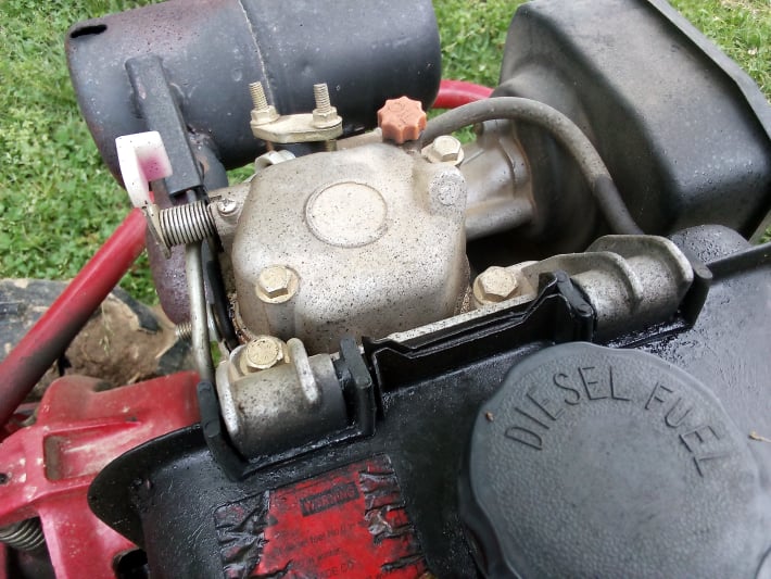 troy-bilt horse tiller with diesel engine