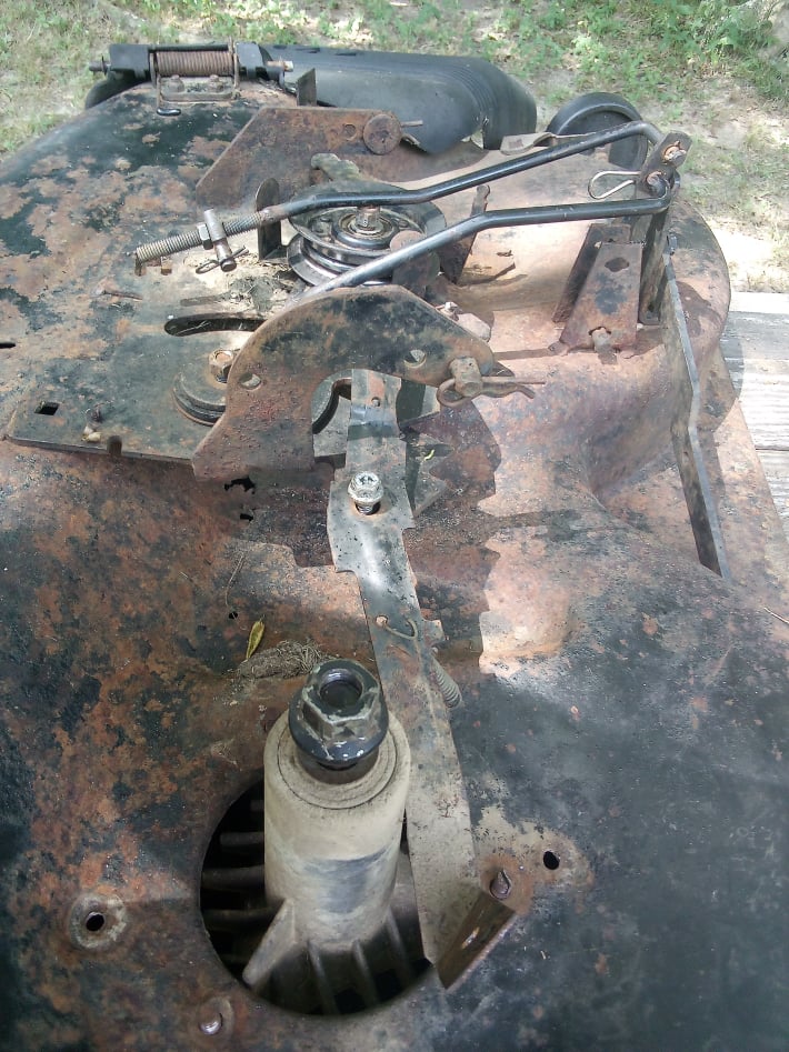 worn out mower deck
