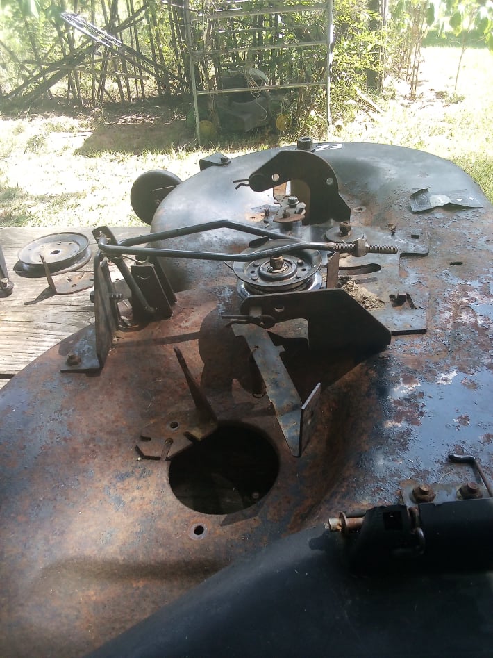 worn out mower deck