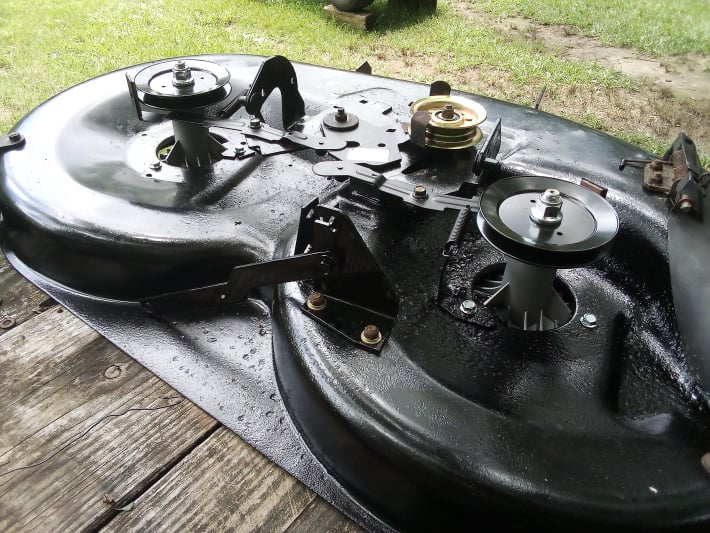 completing deck assembly