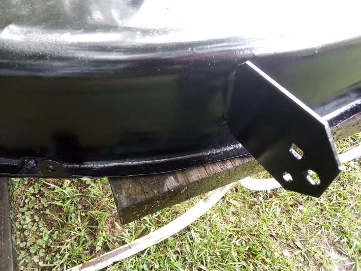 cleaning mower deck & painting