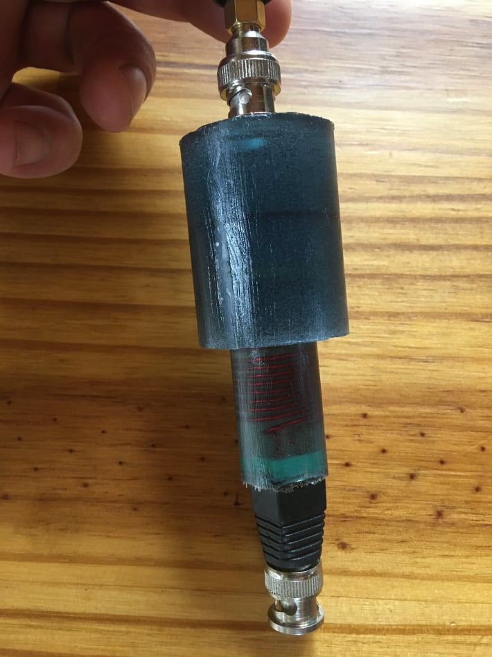 tank circuit in polymer resin