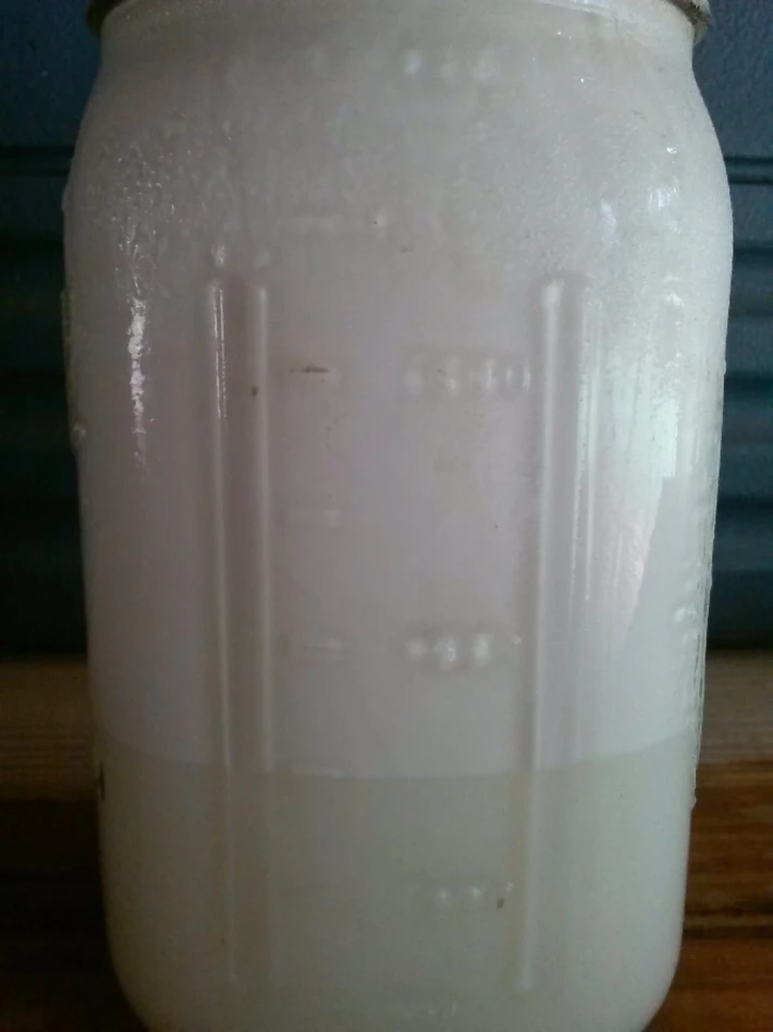 milk & cream in jar