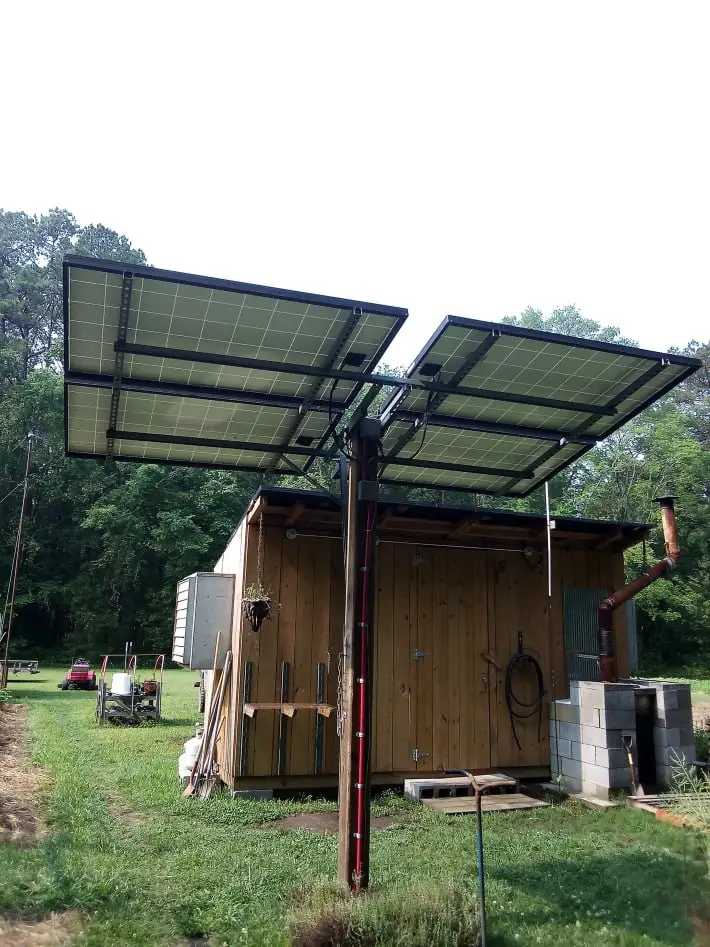 1 kilowatt solar array on single axis tracker