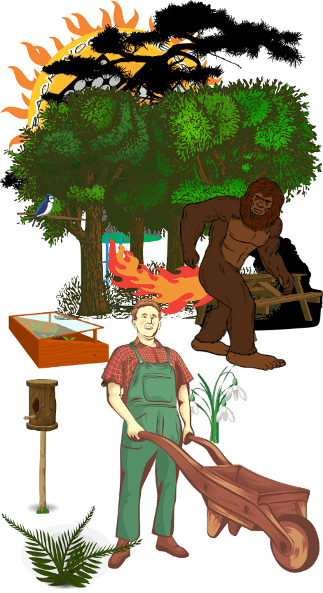 sasquatch blowing flames out his bum