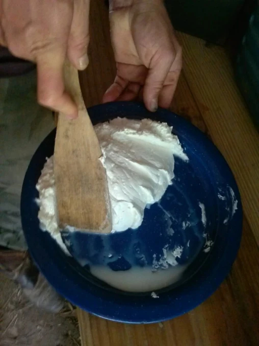 wooden spatula & butter on a plate